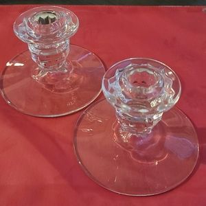 Fostoria crystal candle sticks